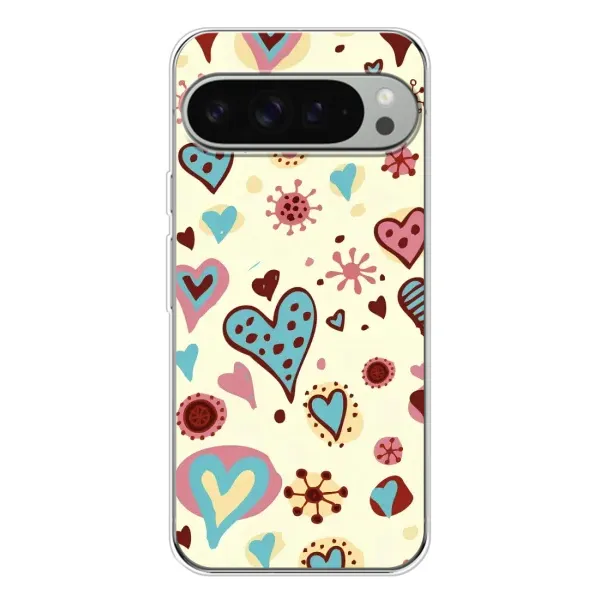 Чехол с принтом «Сердечки» для Google Pixel 10 Pro XL Чехол с принтом «Сердечки» для Google Pixel 10 Pro XL