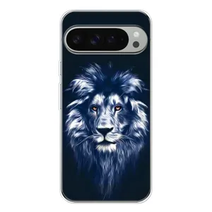 Чехол со Львом для Google Pixel 10 Pro XL (VPrint) (Синий Лев)