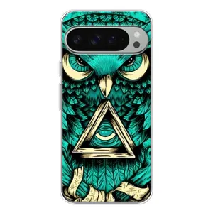 Чехол с птицами на Google Pixel 10 Pro XL (VPrint) (Сова с глазом)