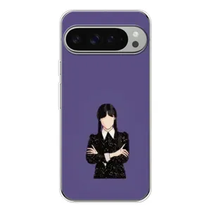 Чохли Венсдей на Google Pixel 10 Pro XL Уенсдей (AlphaPrint) (Венздей у чорному)