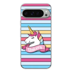 Чехол для Пиксель 10 Про ХЛ - (Единорожки - Новинки) (AlphaPrint) (Unicorn)