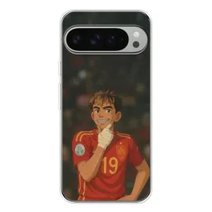Чехол с футболистом Ламин Ямаль Google Pixel 10 Pro XL (Ямаль аниме)