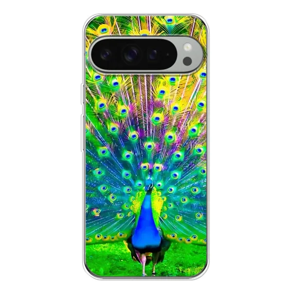 Чехол с принтом «Яркий Павлин» для Google Pixel 10 Pro XL Чехол с принтом «Яркий Павлин» для Google Pixel 10 Pro XL