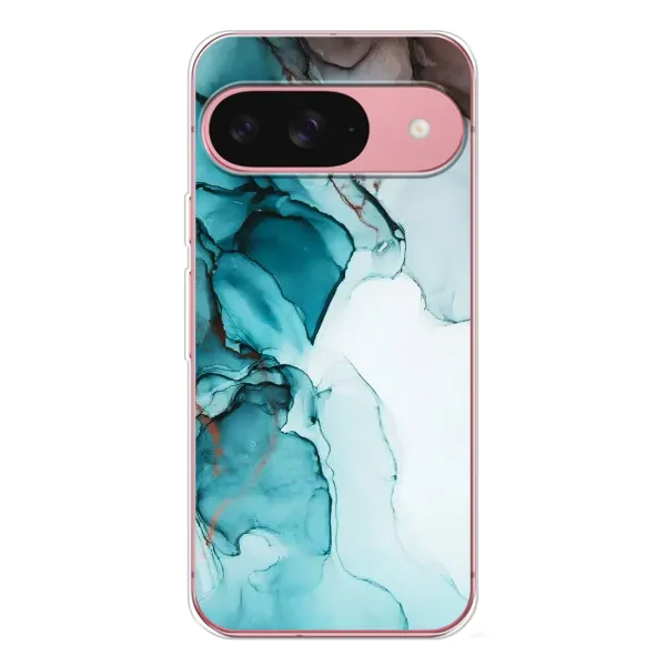 Чехол с принтом «Бирюзовый мрамор» для Google Pixel 10 Pro