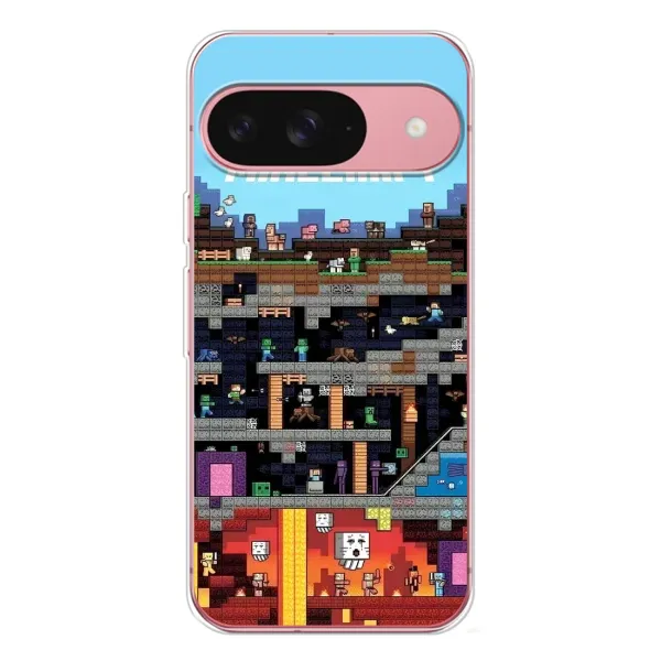 Чехол с принтом «фон Minecraft» для Google Pixel 10 Pro