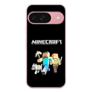 Чехол Майнкрафт на Google Pixel 10 Pro (AlphaPrint) Minecraft (герои Minecraft)