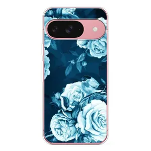 Чехлы (ART) Цветы на Google Pixel 10 Pro (VPrint) (Голубые Бутоны)