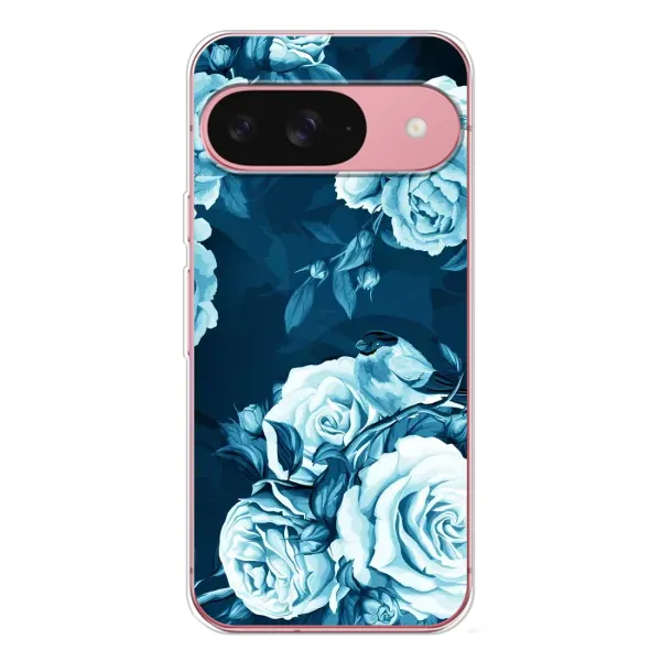 Чехол с принтом «Голубые Бутоны» для Google Pixel 10 Pro