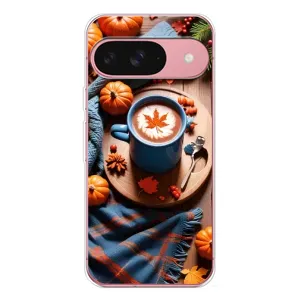 Чохол з принтом «Кава і гарбузики» для Google Pixel 10 Pro