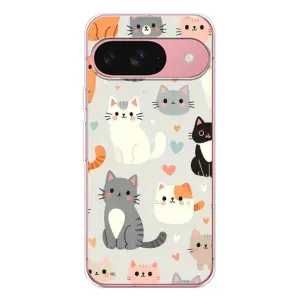 Чохол з малюнком кіт на Google Pixel 10 Pro (Колаж котів)