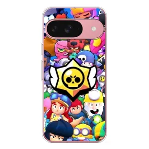 Чехол для Google Pixel 10 Pro Бравл Старс (VPrint) (Лого Brawl Stars)