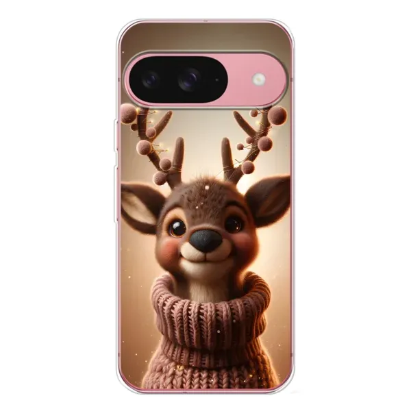 Чохол з принтом «Олень в светрі» для Google Pixel 10 Pro