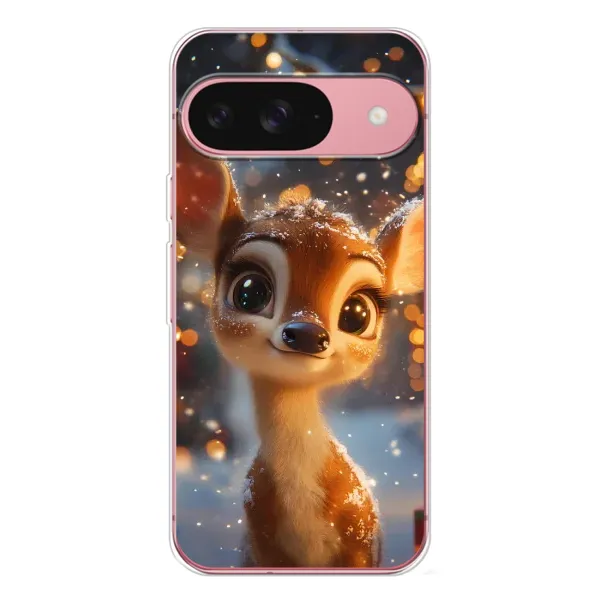 Чохол з принтом «Оленятко серед гірлянд» для Google Pixel 10 Pro
