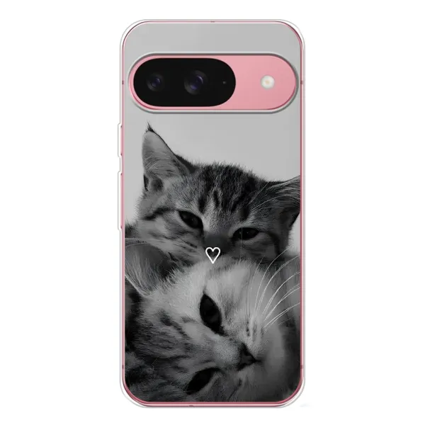 Чохол з принтом «Пара котів» для Google Pixel 10 Pro