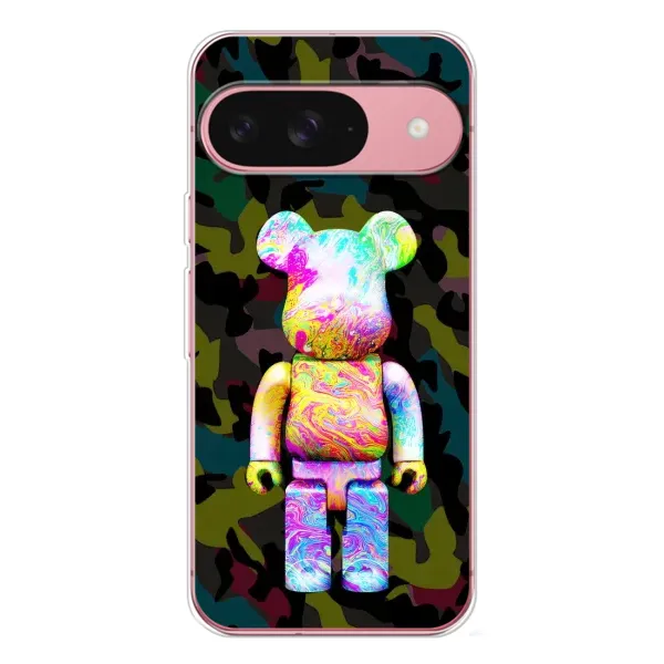 Чохол з принтом «Яскравий Bearbrick» для Google Pixel 10 Pro