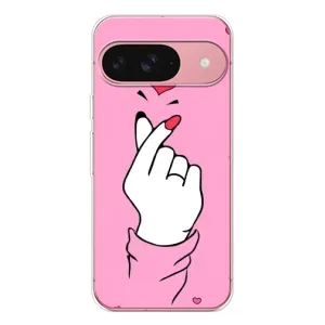 Чохол з принтом для Google Pixel 10 Pro (AlphaPrint - Знак сердечка) (Знак Love)