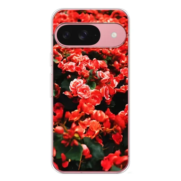 Чохол з принтом «Квіти червоні» для Google Pixel 10 Чохол з принтом «Квіти червоні» для Google Pixel 10