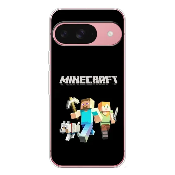Чехол с принтом «герои Minecraft» для Google Pixel 10