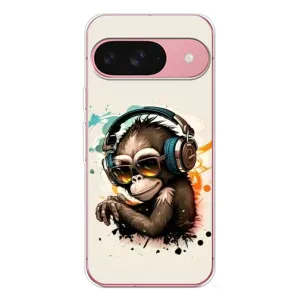 Чехол с Обезьянами Google Pixel 10 - (AlphaPrint) (Макака в наушниках)