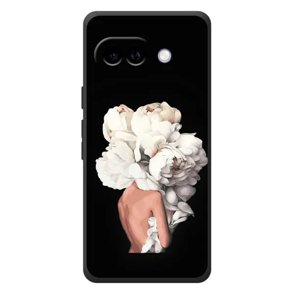 Чохол з принтом «Білі квіти» для Google Pixel 10a Чохол з принтом «Білі квіти» для Google Pixel 10a