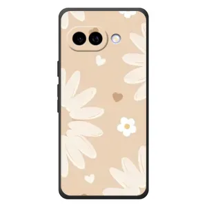 Чохол з принтом «Бежеві квіти» для Google Pixel 10a