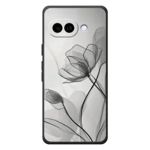 Чохол з принтом «Чорні квіти» для Google Pixel 10a