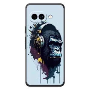 Чехол с принтом «Горилла в наушниках» для Google Pixel 10a