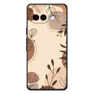 Чохол з принтом «Коричневі квіти» для Google Pixel 10a