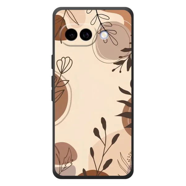 Чохол з принтом «Коричневі квіти» для Google Pixel 10a
