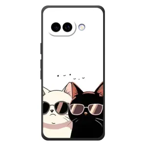 Чохол з малюнком кіт на Google Pixel 10a (Коти в окулярах)