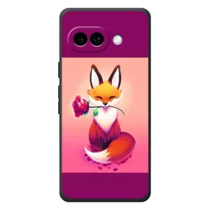 Чохли з картинкою Лисичка для Google Pixel 10a (VPrint) (Лиса з трояндою)