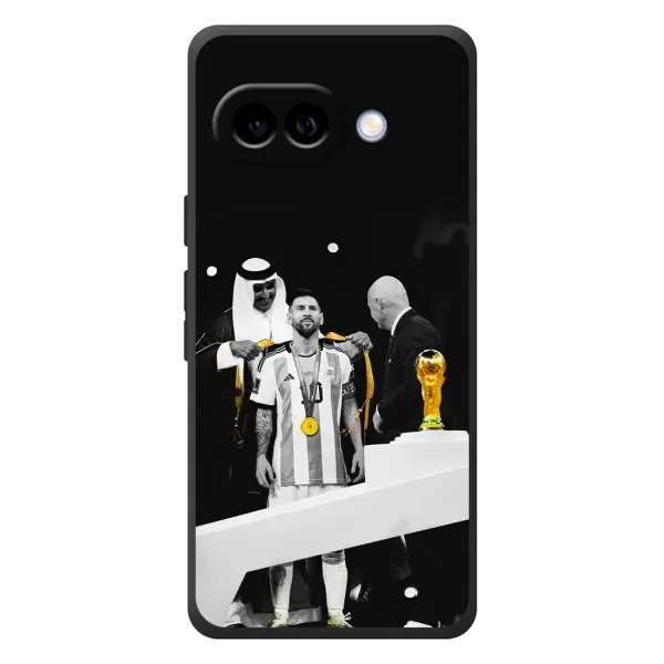 Чехол с принтом «Месси в накидке» для Google Pixel 10a