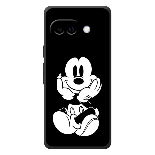 Чохол з принтом «Маус на чорному» для Google Pixel 10a Чохол з принтом «Маус на чорному» для Google Pixel 10a