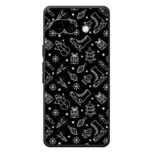 Новорічні, Святкові Чохли для Google Pixel 10a - 2024 год (Новорічний фон)