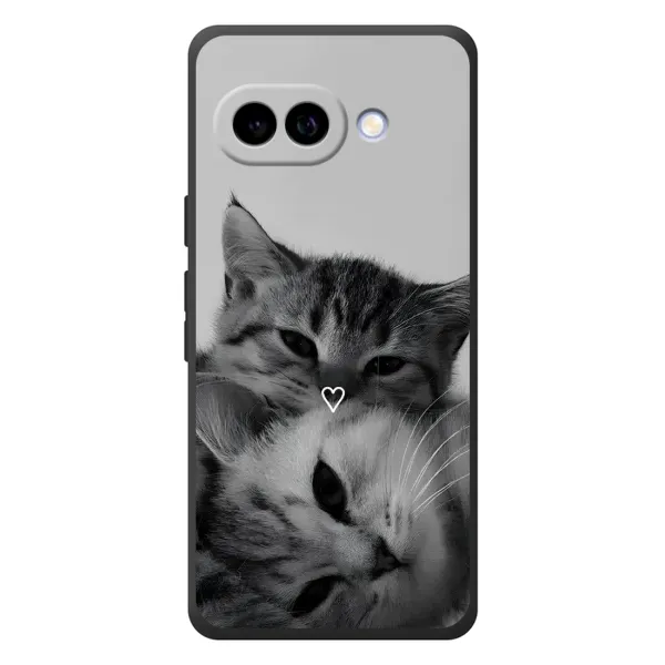 Чохол з принтом «Пара котів» для Google Pixel 10a