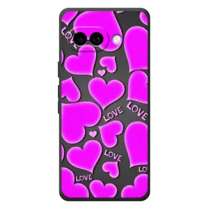 Чехлы для любимой на Гугл Піксель 10а (VPrint) (Pink hearts)
