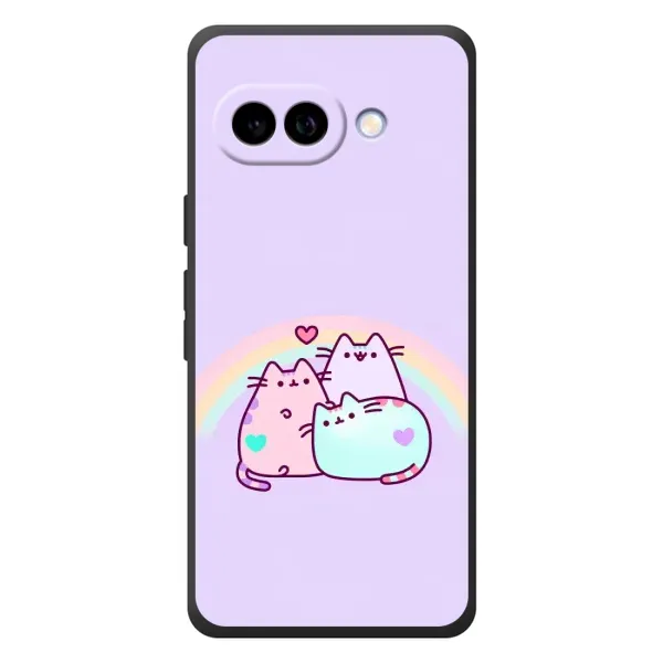 Чехол с принтом «Радужные котики» для Google Pixel 10a Чехол с принтом «Радужные котики» для Google Pixel 10a