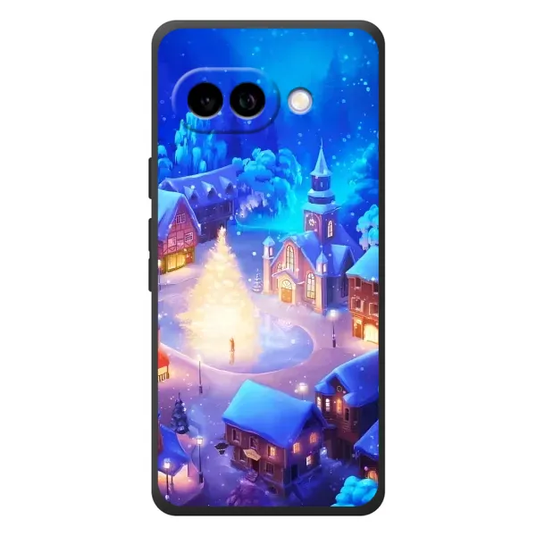 Чехол с принтом «Рождественский город» для Google Pixel 10a Чехол с принтом «Рождественский город» для Google Pixel 10a