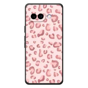 Чехол с розовым рисунком для Google Pixel 10a (Розовый леопард)