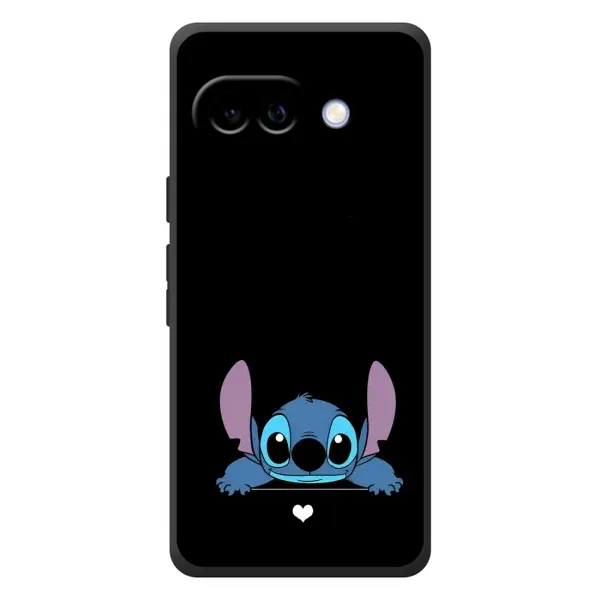 Чехол с принтом «Стич на черном» для Google Pixel 10a