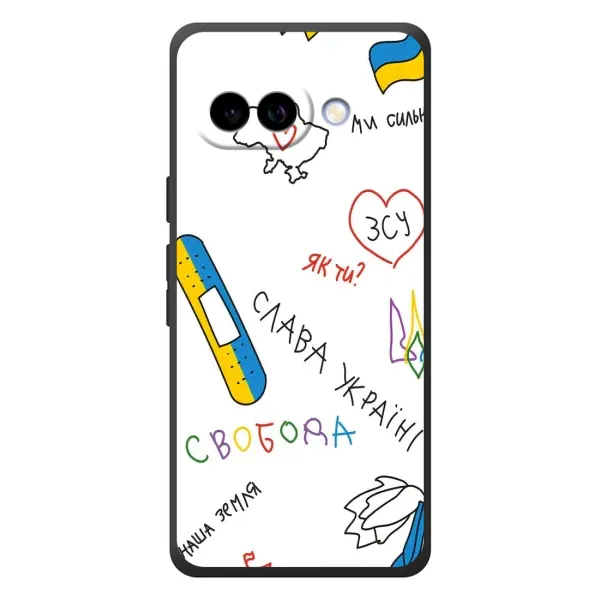 Чехол с принтом «Стикер» для Google Pixel 10a