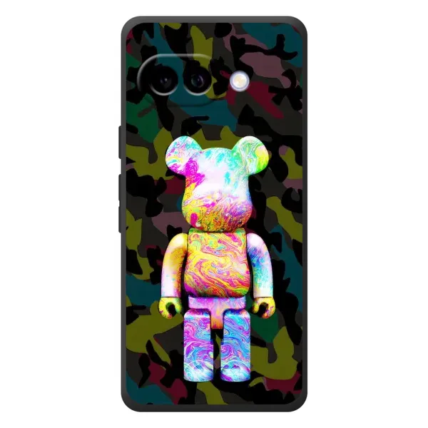 Чохол з принтом «Яскравий Bearbrick» для Google Pixel 10a