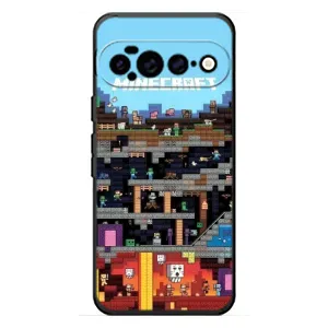 Чехол Майнкрафт на Google Pixel 11 Pro XL (AlphaPrint) Minecraft (фон Minecraft)
