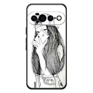 Чехол с печатью для Google Pixel 11 Pro XL - (Мода) (AlphaPrint) (Фото девочки)