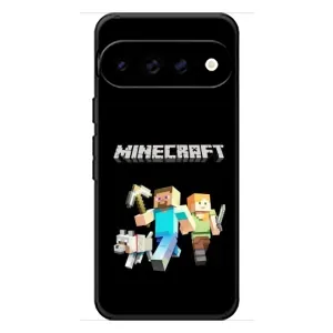 Чехол Майнкрафт на Google Pixel 11 Pro XL (AlphaPrint) Minecraft (герои Minecraft)