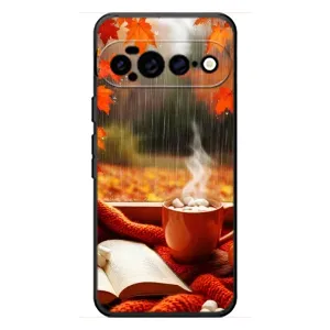 Чехол с уникальным дизайном «Осень с кофе» для Google Pixel 11 Pro XL (Кофе и дождь)