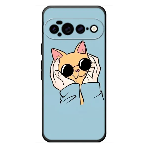 Чехол с принтом «Котик в очках» для Google Pixel 11 Pro XL Чехол с принтом «Котик в очках» для Google Pixel 11 Pro XL