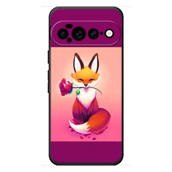 Чехол с принтом «Лисичка с розочкой» для Google Pixel 11 Pro XL Чехол с принтом «Лисичка с розочкой» для Google Pixel 11 Pro XL