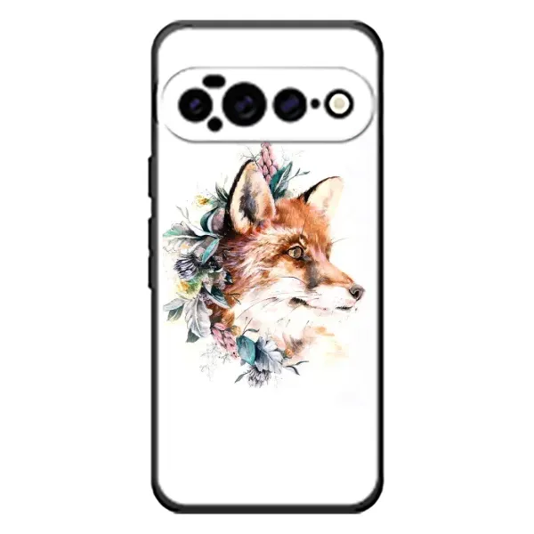 Чехол с принтом «Лисичка в цветочках» для Google Pixel 11 Pro XL Чехол с принтом «Лисичка в цветочках» для Google Pixel 11 Pro XL