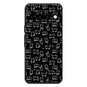 Чехол с принтом для Google Pixel 11 Pro XL (AlphaPrint) Модные коты (Меленькие котики)